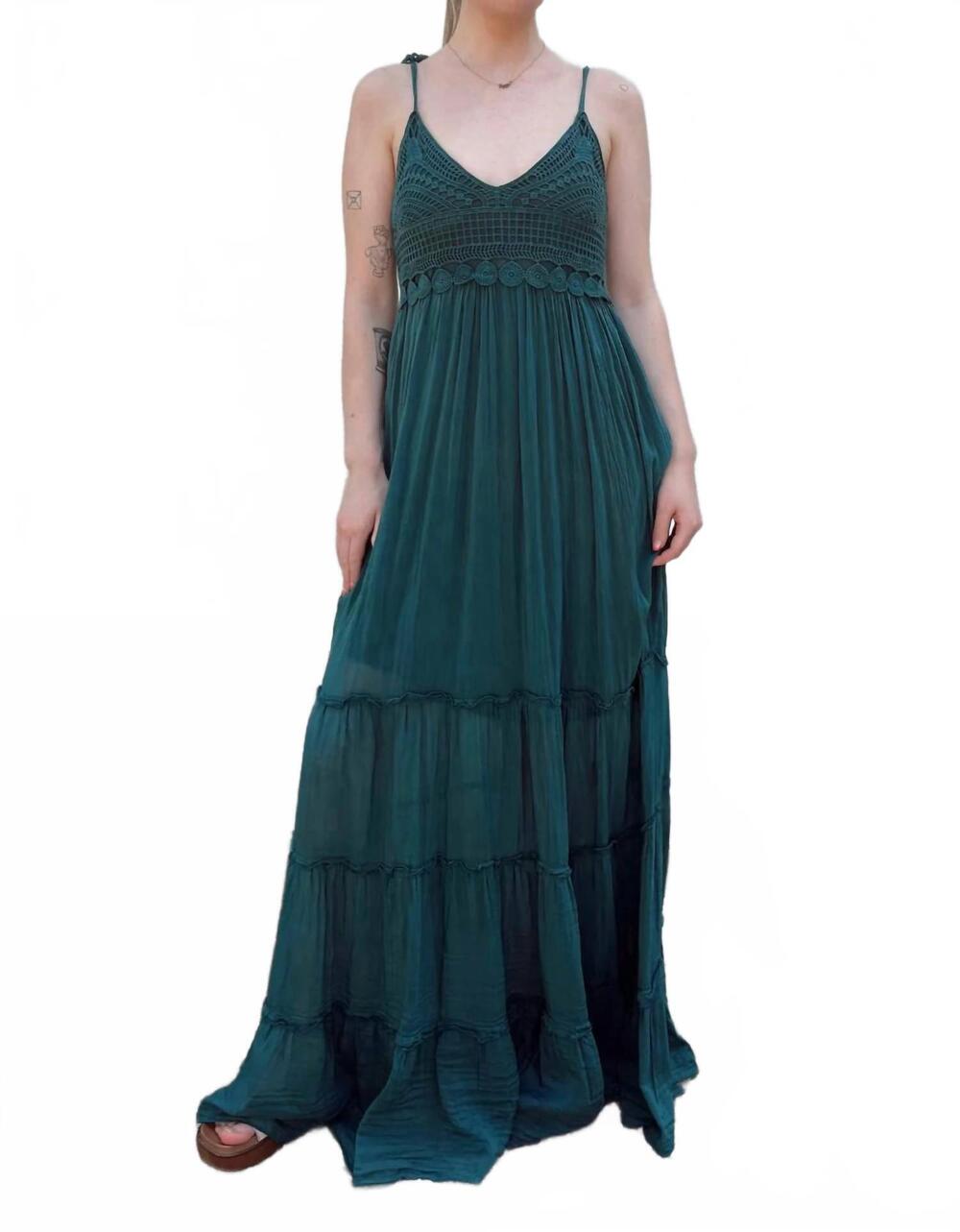 NEW SCANDAL ITALY petra maxi dress in green